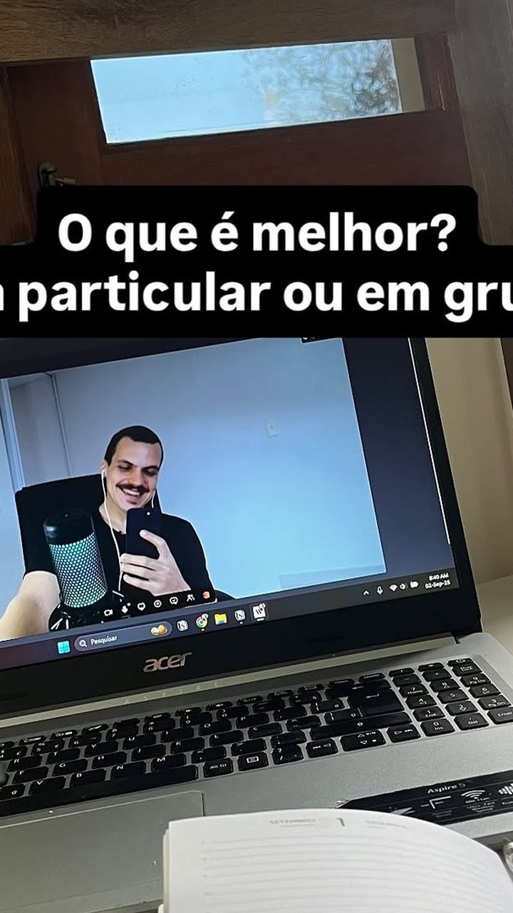 Aula de inglês online da Golden Path com Luiz Manzato