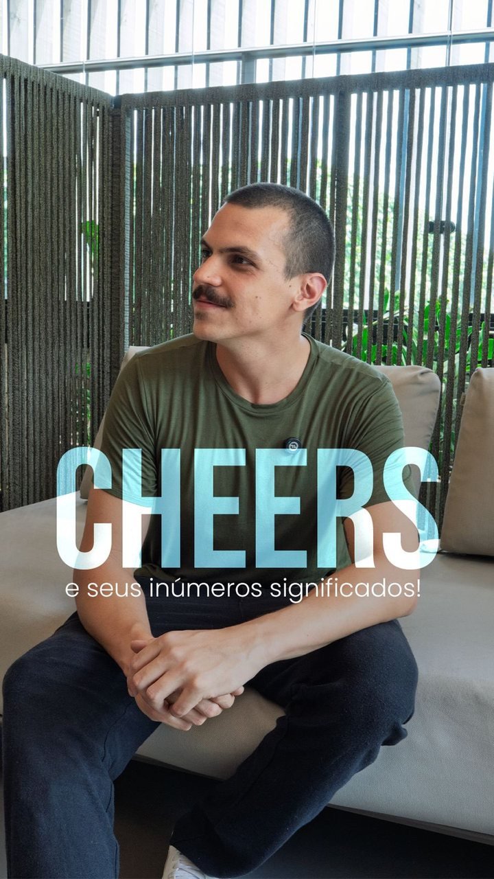 Luiz Manzato explicando os significados da palavra cheers